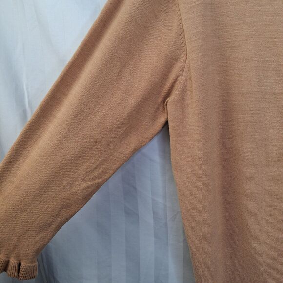 Bice Sweater Set Silk Blend Camel Colored Size L - Picture 6 of 10
